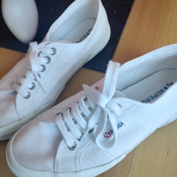 SUPERGA WHITE Canvas shoes - Picture 1 of 4